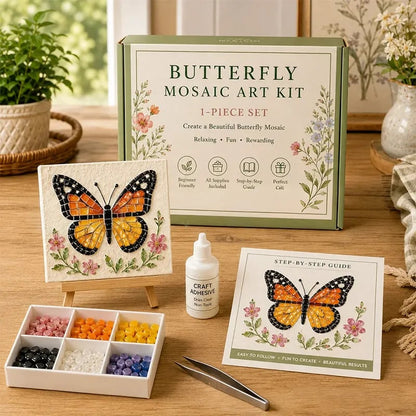 Watering Can Mosaic Art Kit-🔥LAST DAY 50% OFF🔥🌿Beginner-Friendly Floral DIY Craft with Vibrant Mosaic Beads & Sturdy Display Base ✨