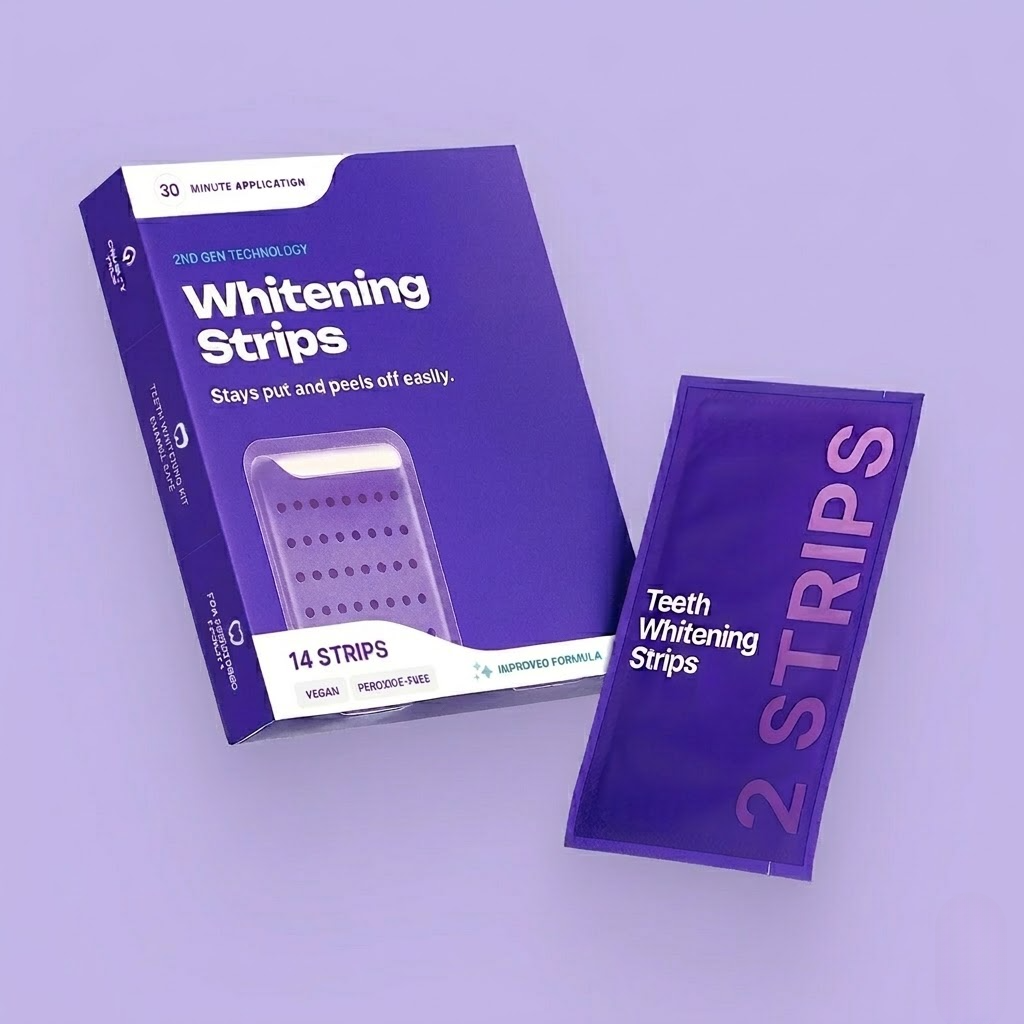 Purple Teeth Whitening Strips