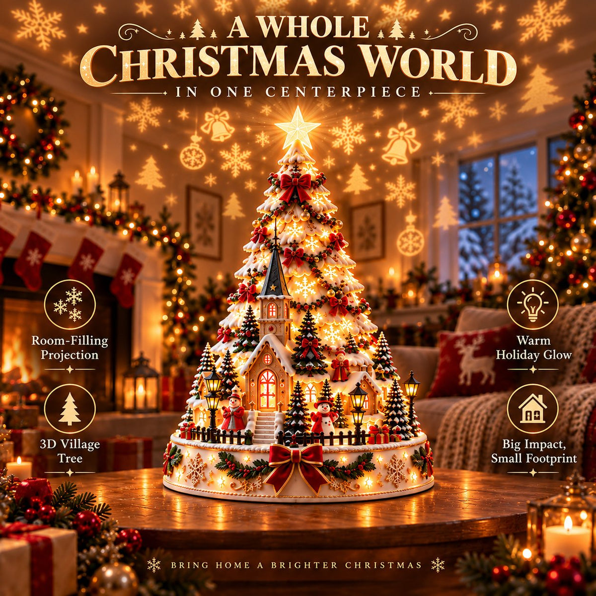 🤩50% OFF - 🎄Christmas Village Lightscape Tree