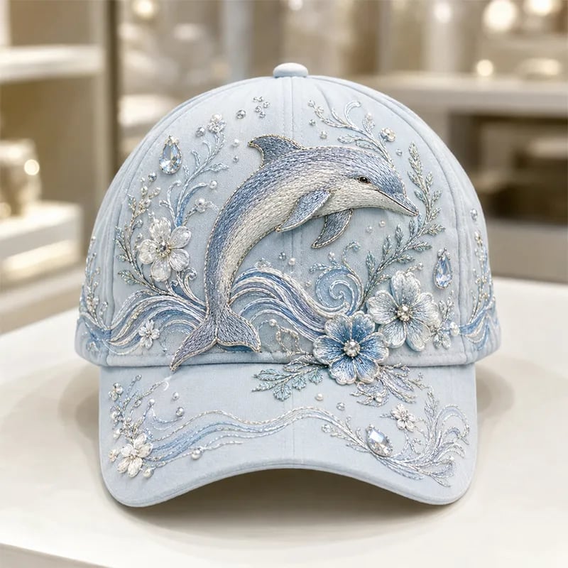 🔥Last Day 50% OFF-🌊 3D Ocean Creatures Embroidery Cap