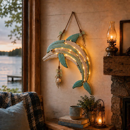 🔥HOT SALE🔥49% OFF - 🌊Lighted Coastal Fish Wall Decor