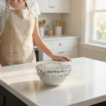 Elastic Aluminum Foil Food Covers - Reusable Bowl & Plate Covers