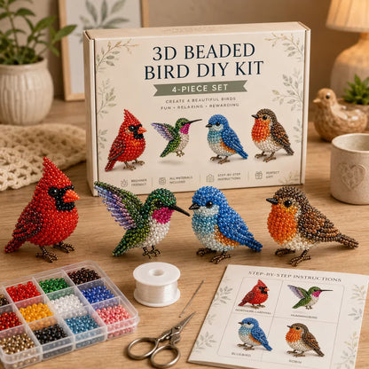 ⏰Last day Promotion 🔥-🧵✨ Tiny 3D Beaded Animal DIY Kit(Unfinished Product)
