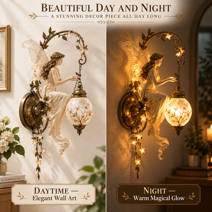 🧚‍♀️ 50% OFF – Fairy Garden Wall Lantern – Enchanted Floral Outdoor & Indoor Decor