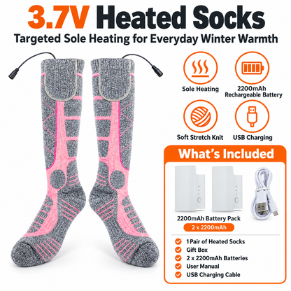 🔥 Clearance Sale ✨-🔥 ThermoWarm™ Rechargeable Heated Socks – Say Goodbye to Cold Feet in Minutes