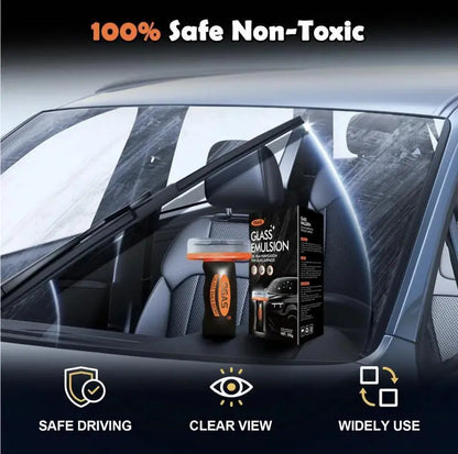 OGAS All-in-One Windshield Oil Film Remover with Built-in Sponge Applicator