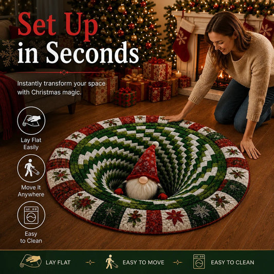 🎄 LAST DAY 50% OFF – Christmas 3D Optical Illusion Rug🔥