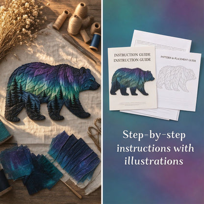 Northern Lights Wildlife DIY Patchwork Kit