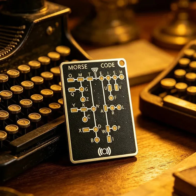 📟 Morse Code Trainer Card Pro (LED Edition)