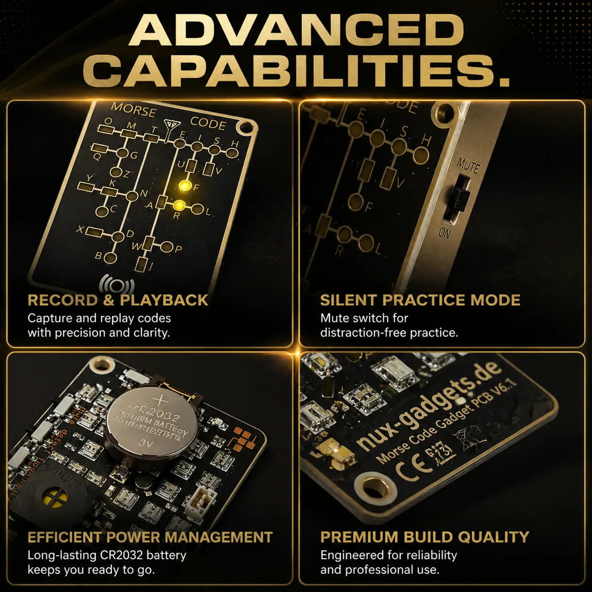 🔥 Last Day 50% OFF✨-📟 Morse Code Trainer Card Pro (LED Edition)