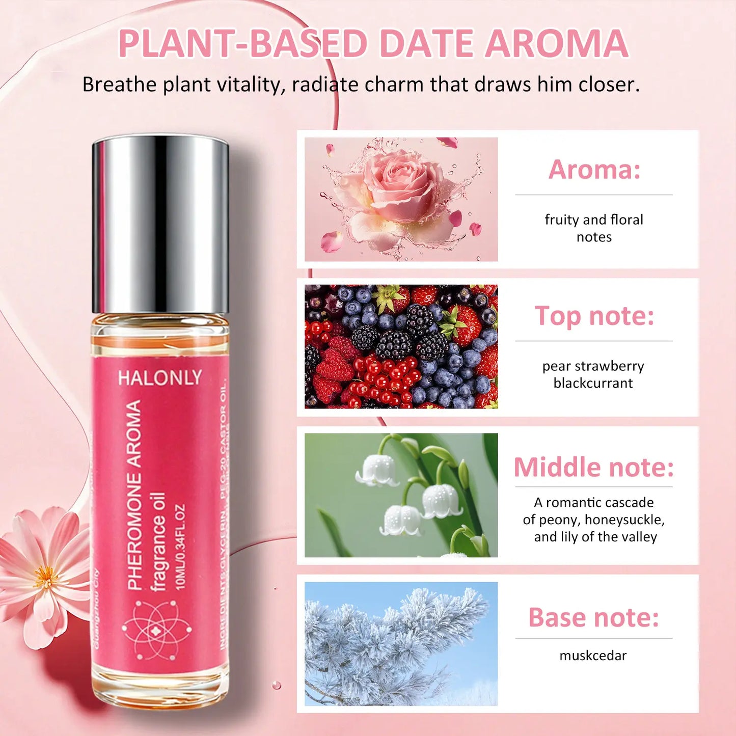 Halonly Roll-On Pheromone Perfume Oil for Women