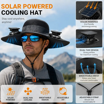 Solar Fan Outdoor Fishing Hat