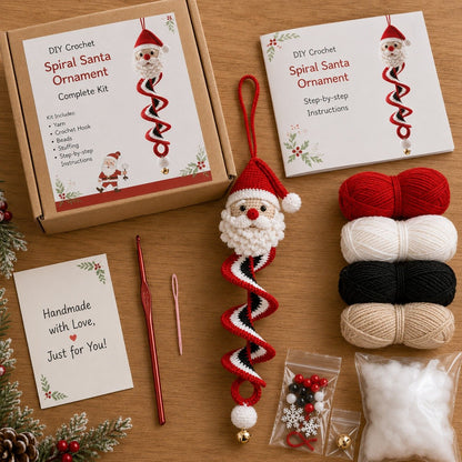 🔥HOT SALE🔥49% OFF - 🎅🌲Crochet Snowman Spiral Oranment DIY Kit