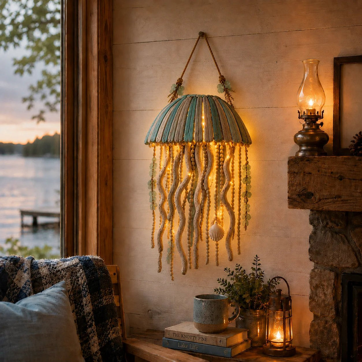 ⏰Last day Promotion 🔥-Lighted Coastal Fish Wall Decor🌊