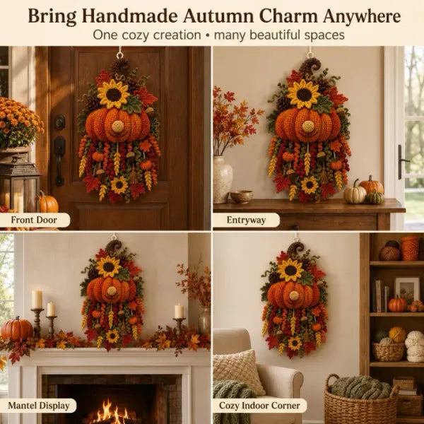 🧶 DIY Seasonal 3D Crochet Door Hanger Kit Collection
