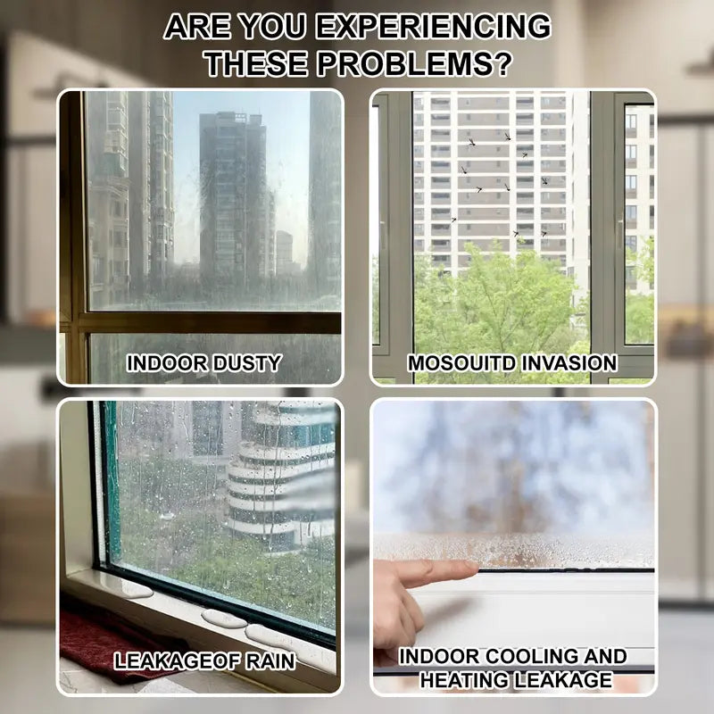 🏠Transparent Silicone Door Seal Strip Draft Stopper Insect Proof Windproof Soundproof Tape✨