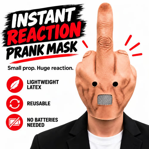 😱 50% OFF – Uncanny Smile Reaction Mask – Hilarious Halloween & Party Prank Costume 🎃