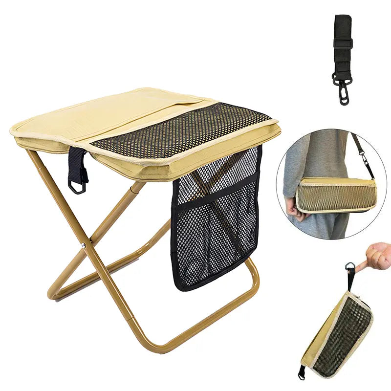 Ultimate Portable Folding Stool – Lightweight, Heavy-Duty Outdoor Seat with Built-in Storage