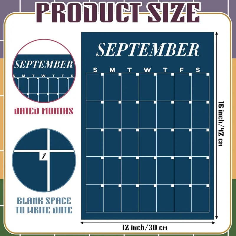 ✨ 📚 Back to School with This Large Wall Calendar ✨