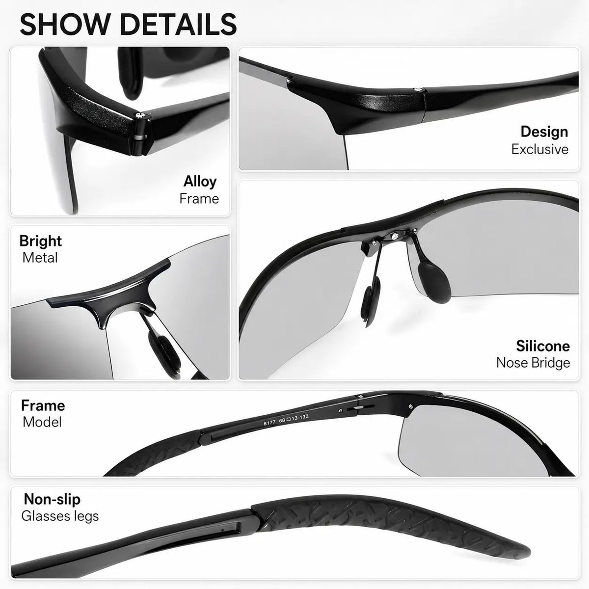 😎 Summer Vibes Polarized Sunglasses UV400 Anti-Glare Outdoor Hiking Beach Style 🕶️