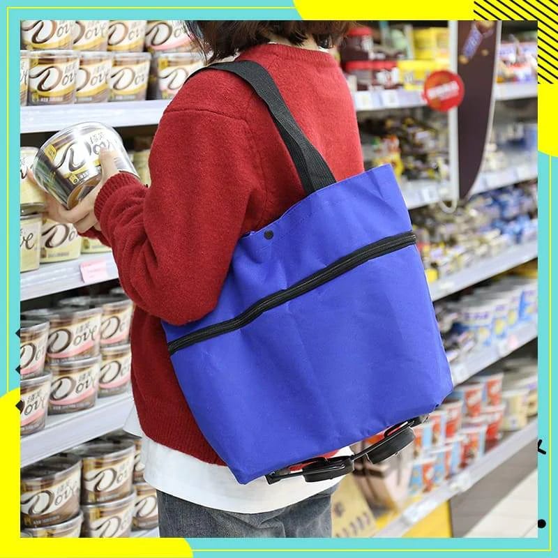 🛍️ Foldable 2-in-1 Shopping Bag for Easy Carry ✨