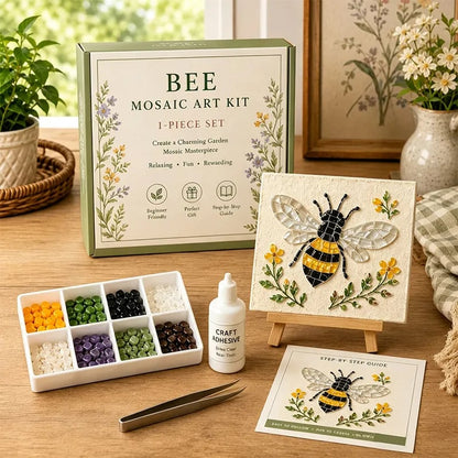 Watering Can Mosaic Art Kit-🔥LAST DAY 50% OFF🔥🌿Beginner-Friendly Floral DIY Craft with Vibrant Mosaic Beads & Sturdy Display Base ✨