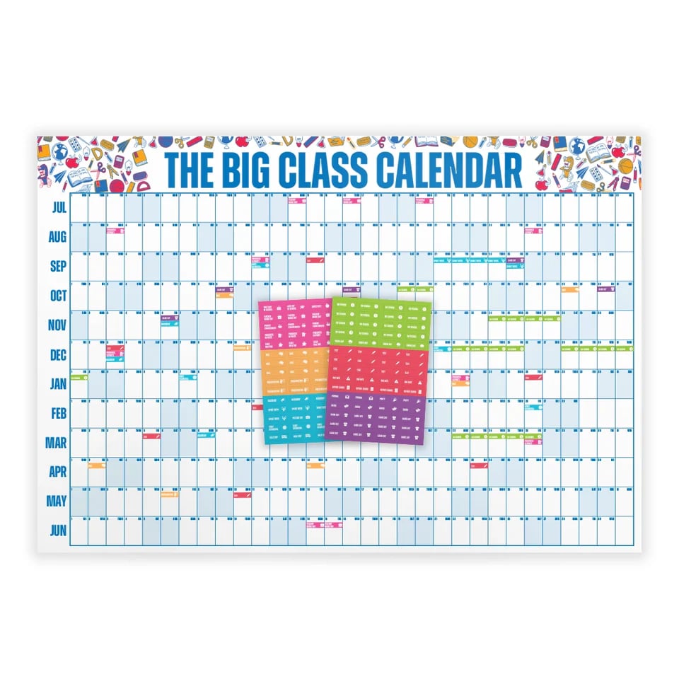 📅 Big Class Calendar 2026-2027 for Easy Planning ✨