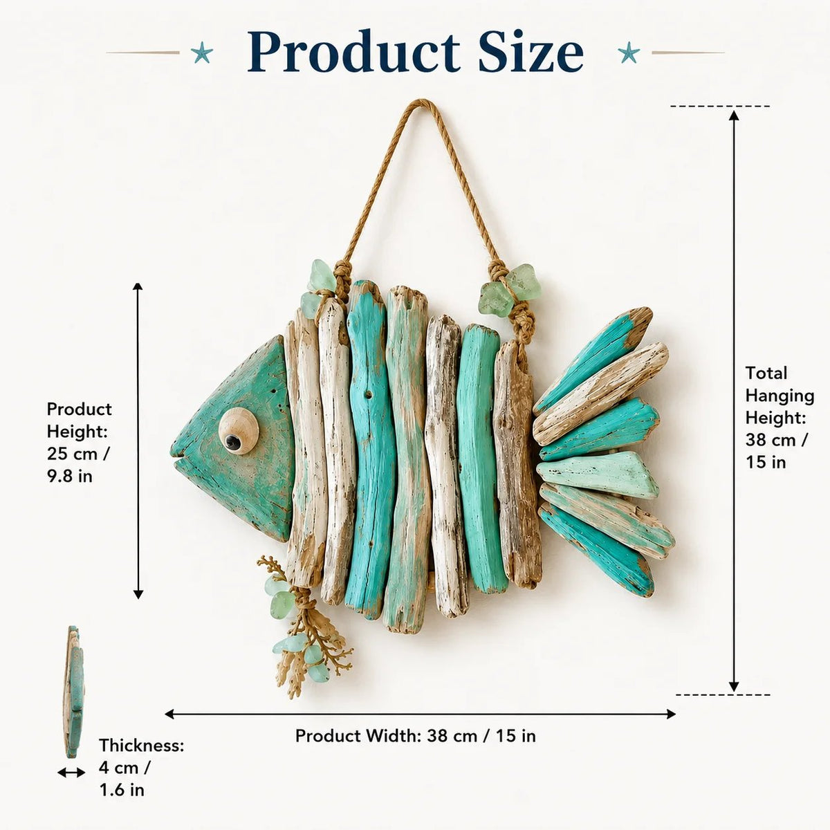 🔥HOT SALE🔥49% OFF - 🌊Lighted Coastal Fish Wall Decor