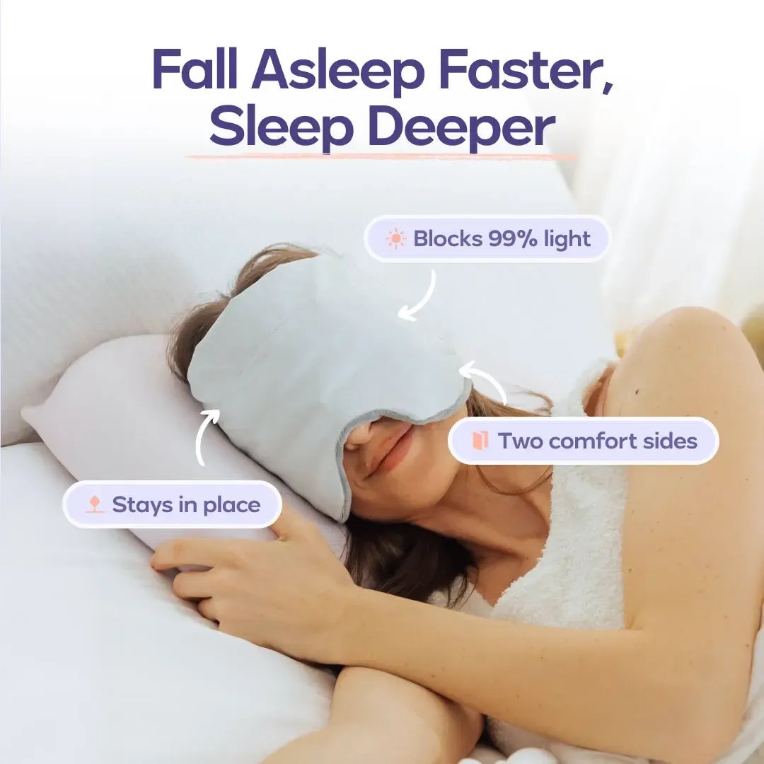 😴✨ Weighted Sleep Mask for Deeper Relaxing Sleep 🌙