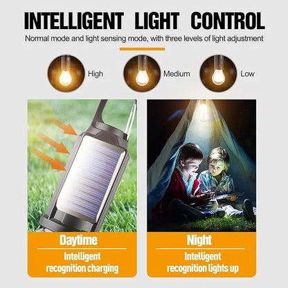 Solar-Powered LED Camping Bulb - Waterproof, Portable, 3-Mode Dimmable Hanging Light for Camping, Hiking & Emergency Preparedness