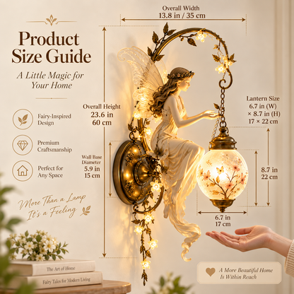 🧚‍♀️ 50% OFF – Fairy Garden Wall Lantern – Enchanted Floral Outdoor & Indoor Decor