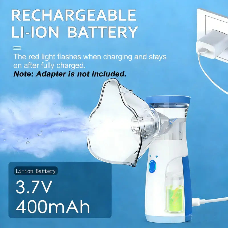 JSL-W302 Portable Mesh Atomizer | Adult and Child Dual-Face Mask + USB Charging