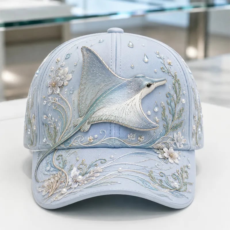 🔥Last Day 50% OFF-🌊 3D Ocean Creatures Embroidery Cap