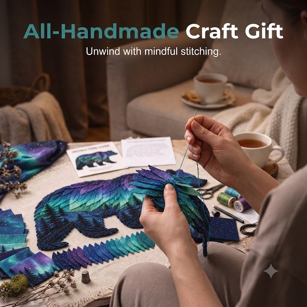 Northern Lights Wildlife DIY Patchwork Kit