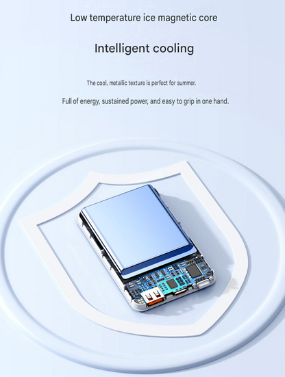 🔋 2026 Model Magnetic Wireless Power Bank: Portable Fast-Charging Power Bank with Display (iPhone Compatible) 📱✨