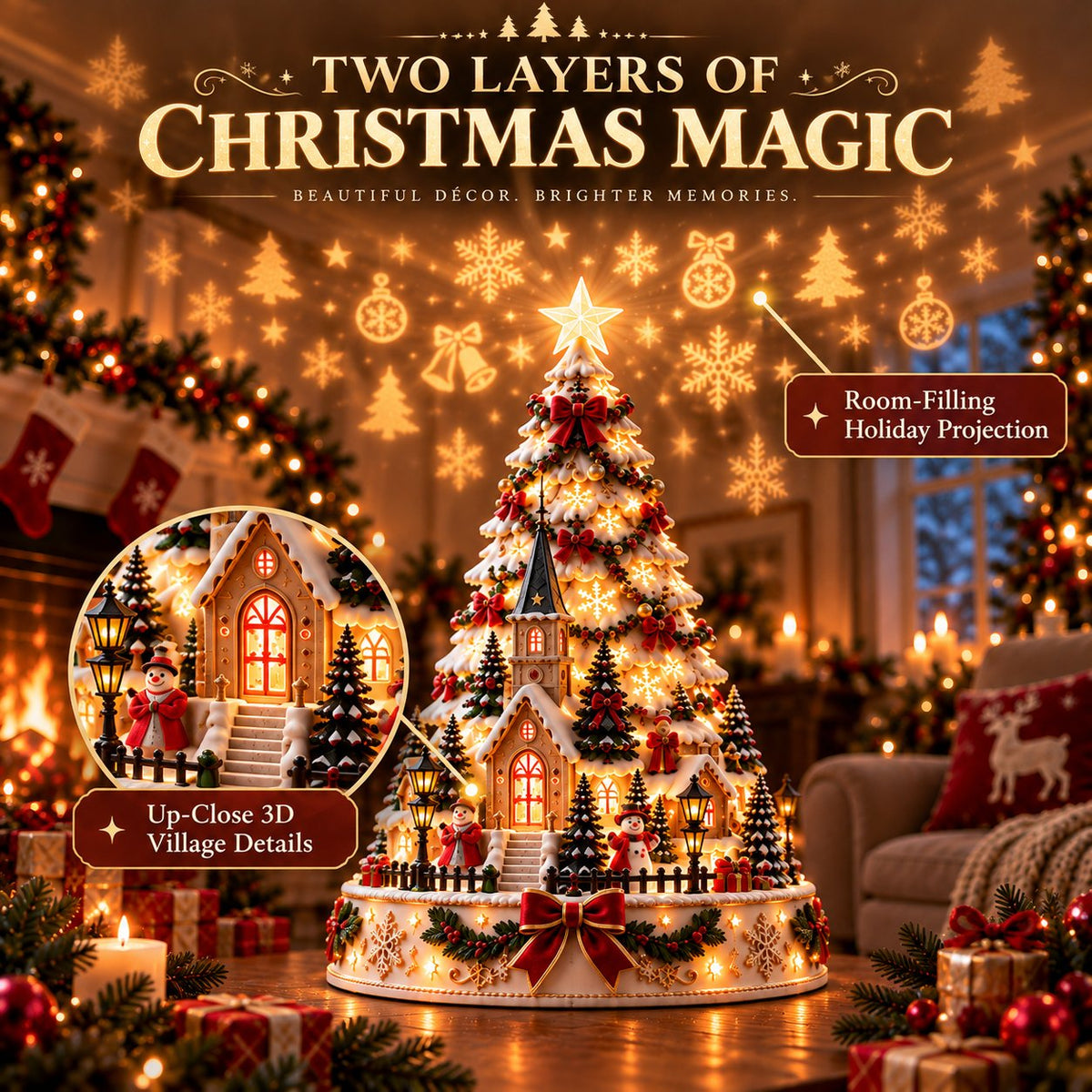 🤩50% OFF - 🎄Christmas Village Lightscape Tree