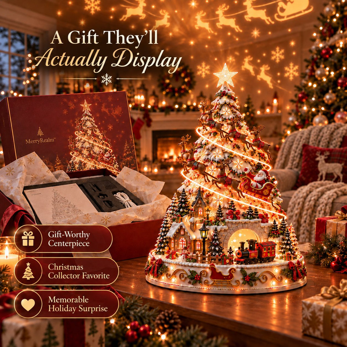 🤩50% OFF - 🎄Christmas Village Lightscape Tree