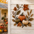 🎃🍂 50% OFF – Autumn Pumpkin Metal Wall Decor – Rustic Harvest Fall Home & Porch Art 🏡✨