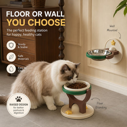 Ergonomic Ceramic Pet Cat Bowl | Premium Dining