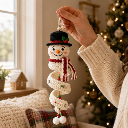 🎅✨ Crochet Snowman DIY Kit for Christmas Magic 🌲