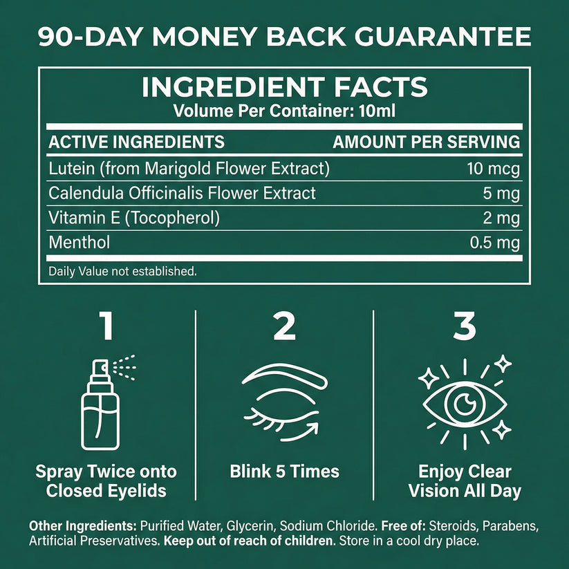 👁️ Refreshing Lutein Eye Spray for Daily Care💧
