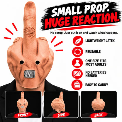 😱 50% OFF – Uncanny Smile Reaction Mask – Hilarious Halloween & Party Prank Costume 🎃