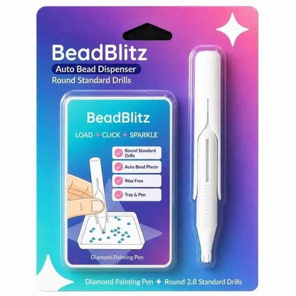 🔥Last Day 60% OFF 💎 Automatic Diamond Painting Bead dispenser | Wax-Free Round Drill Pen for Faster, Easier Crafting ✨