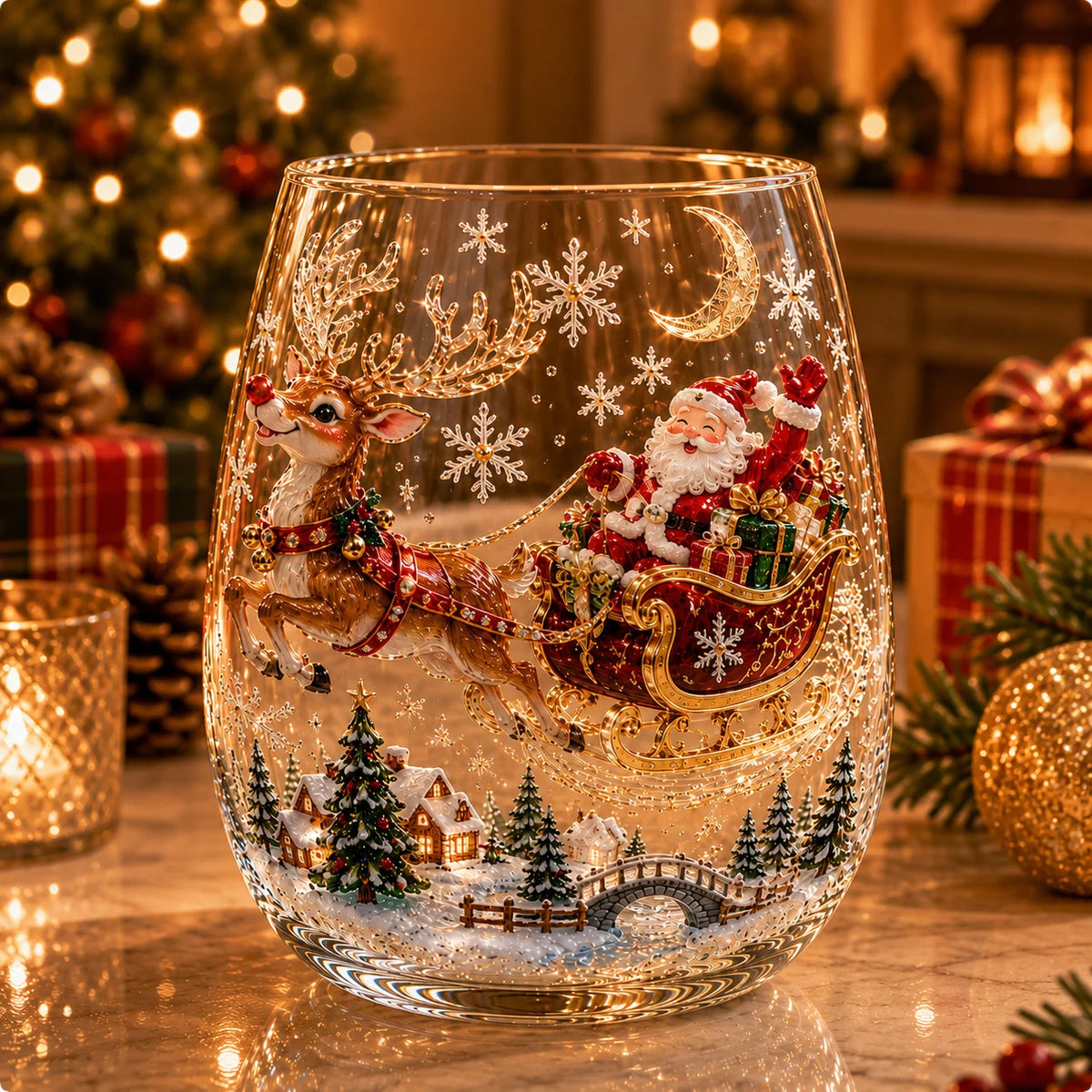 🎅Magical Christmas Glass Cup Gift Collection