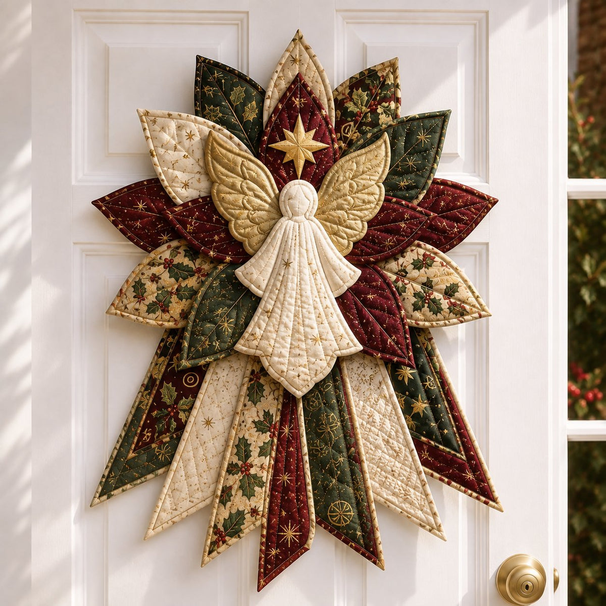 🎉 Last Day 50% OFF 🎄 – Festive Quilted Christmas Door Hanging DIY Sewing Kit