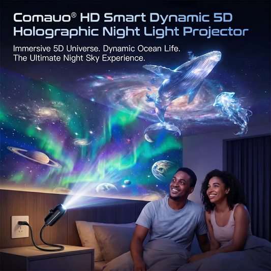 ⏰🔥Night Light Projector - Smart Holographic Star Projector
