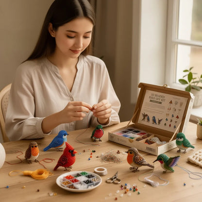 ⏰Last day Promotion 🔥-🧵✨ Tiny 3D Beaded Animal DIY Kit(Unfinished Product)