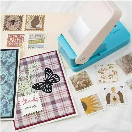 Precision Stamp-Style Decorative Paper Punch – Versatile Embossing Tool for DIY Crafts, Scrapbooking & Greeting Cards