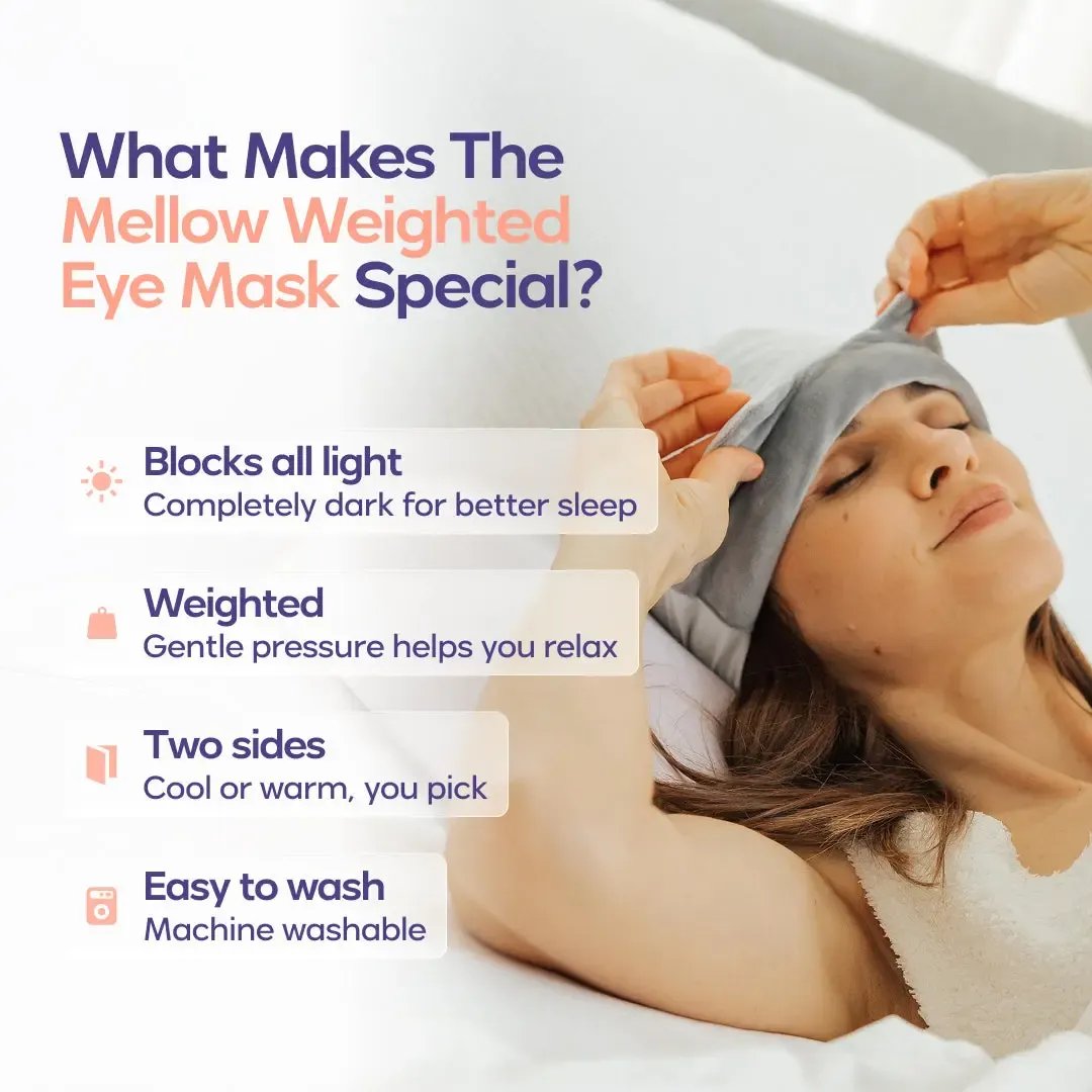 😴✨ Weighted Sleep Mask for Deeper Relaxing Sleep 🌙