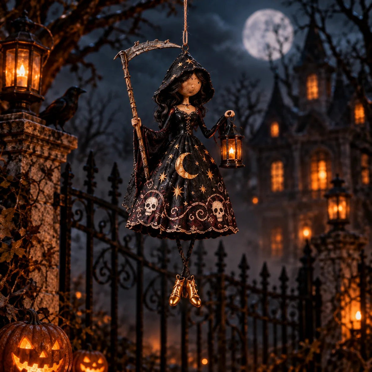 🔥 Last Day 50% OFF✨-🎃Midnight LadiesTM – Gothic Halloween Hanging Decor🖤